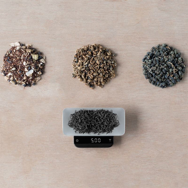 Acaia Tea Dosing Scoop designed for precise portioning of loose leaf tea