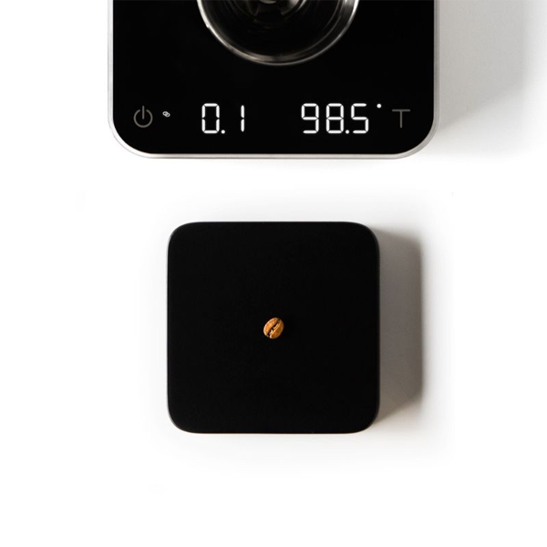 Acaia Umbra Lunar Scale Black display free espresso scale designed for connected brewing precision