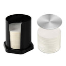 AeroPress coffee filter holder in black for organising and storing paper filters