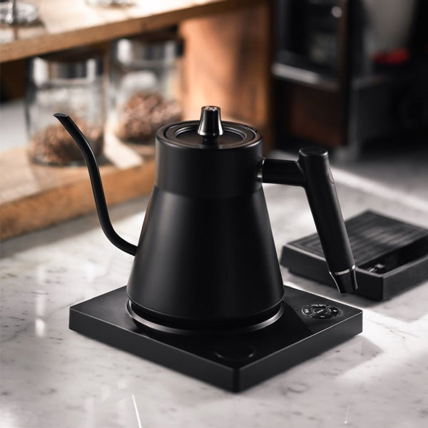 Matte Black large coffee brewing kettle