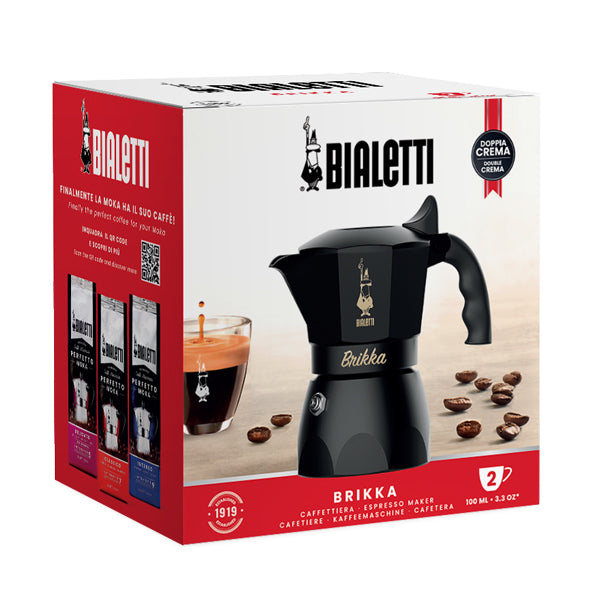 Bialetti Brikka Moka Pot Black brewer