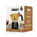 Bialetti Brikka Moka Pot yellow brewer