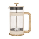 Bialetti Woody Coffee Press 1L Cream with natural wood handle and durable glass body