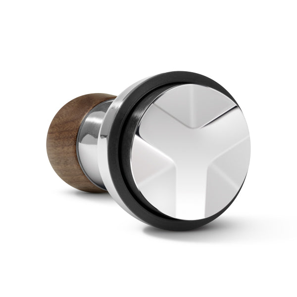 Breville 2‑in‑1 Coffee Distribution Tool, 58 mm stainless steel with Walnut Handle