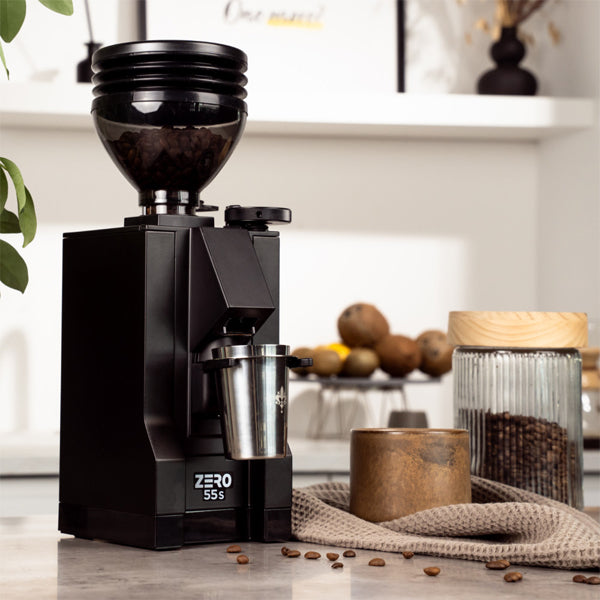 Eureka Grinder Mignon Zero 55 S single dose coffee grinder with 55 mm flat burrs for accurate espresso and filter brewing