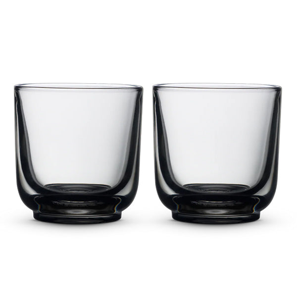 Fellow Pirch cappuccino glasses smoke grey