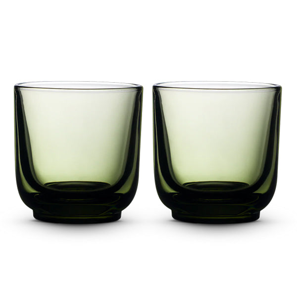 Fellow Pirch cappuccino glasses woodland green