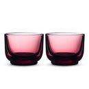Fellow Pirch cortado glasses garnet colour