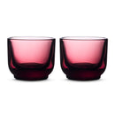 Fellow Pirch espresso glasses garnet colour