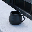 Hario Alpha Ceramic Coffee Mug in Matte Black Finish