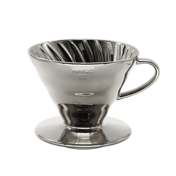 Hario P.V.D. V60 Dripper Size 01 in Silver—PVD-coated