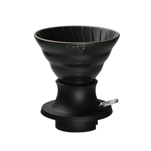 Hario Purion Switch Dripper in Volcano Black, Size 02, for Immersion Pour Over Brewing