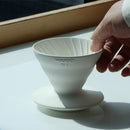 Hario Purion Clay Dripper Ivory White for V60 Pour over