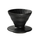 Hario Purion Clay Volcano Black, compatible with V60 dripper size 02—600 ml