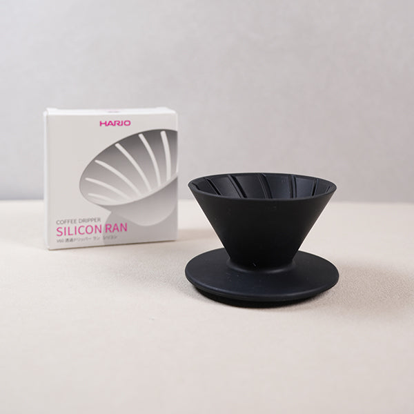Black Hario V60 Cannele Silicone Dripper
