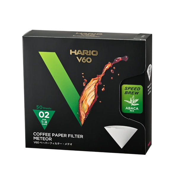 Hario V60 Meteor Paper Filter 02, Pack of 50 Sheets