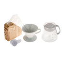 Hario V60 white ceramic pour over coffee set
