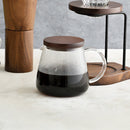 Hario Coffee Server with Walnut Lid and Heatproof Glass, 600ml