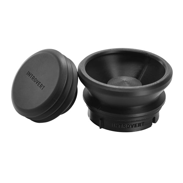 Introvert Baratza Encore ESP Single Dose Hopper and Bellows Black designed to reduce retention and improve grinding efficiency