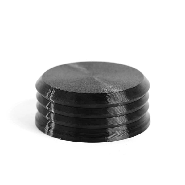 Introvert Bellows for Option O Lagom Casa Black silicone accessory designed to reduce retention and enhance grinder performance