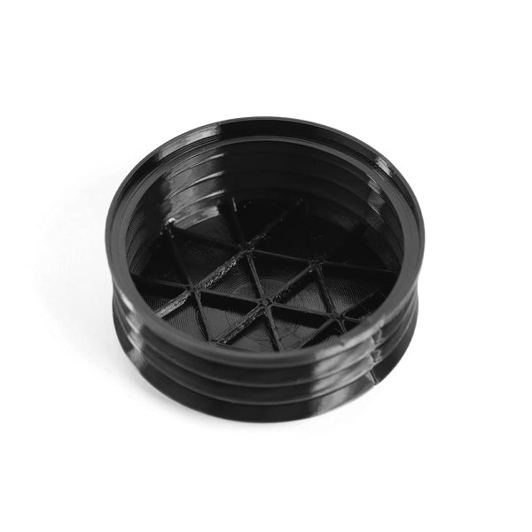 Introvert Black Bellows for Option O Lagom Casa silicone accessory designed to reduce retention and enhance grind consistency