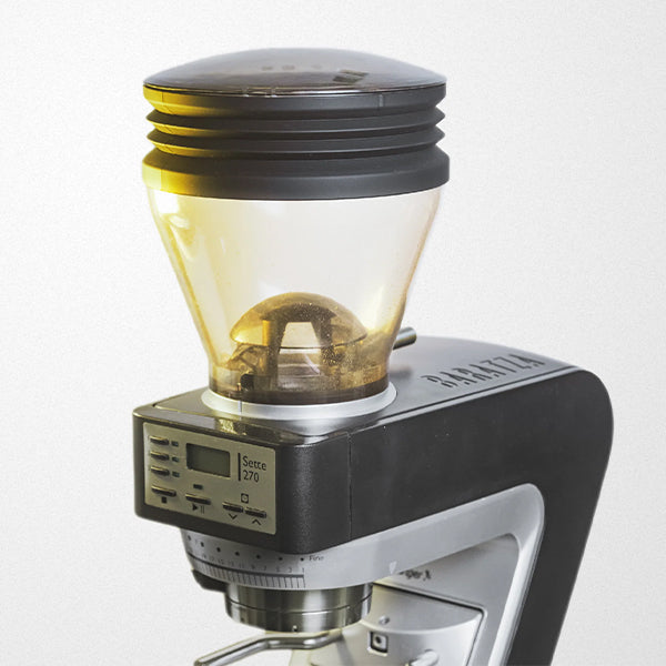 Introvert Silicone Bellows for Baratza Grinders Black designed to minimise retention and enhance grinder performance