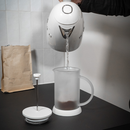 Joy Resolve French Press in White, Immersion Brewing