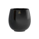 Ni Wares Bouba Black handcrafted ceramic cup with dual lip design for enhanced coffee tasting experience