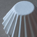 Origami wave filter paper for flat bottom pour over coffee brewing with Origami dripper