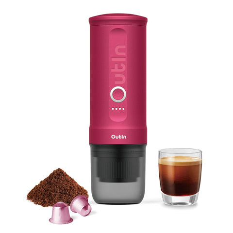 Outin Nano Portable Espresso Maker Pink