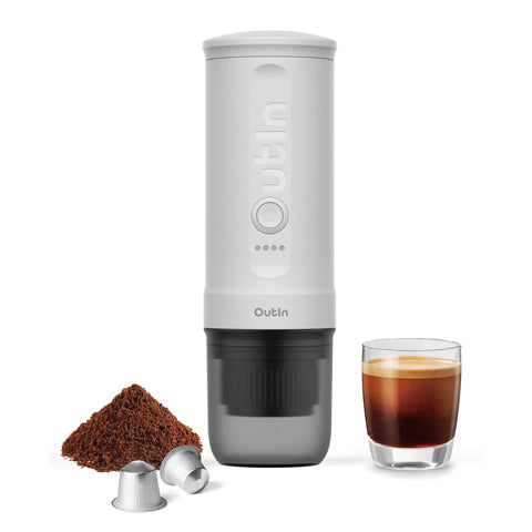 Outin Nano Portable Espresso Maker White