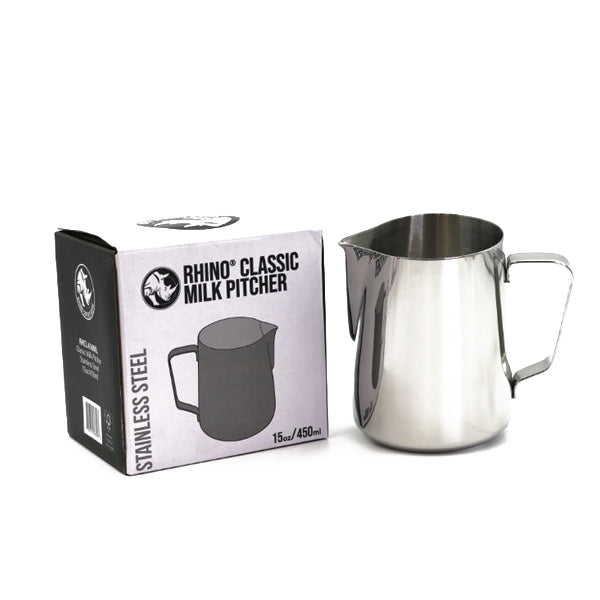 Rhino Classic Milk Pitcher 450ml/15oz Steel