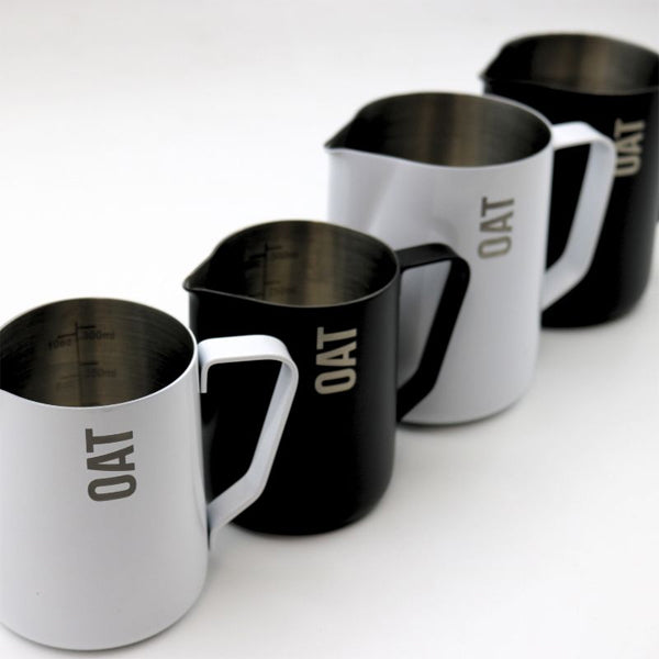 Rhino Pro Stealth Cafe 4 Set professional milk pitcher set for precise barista steaming and pouring