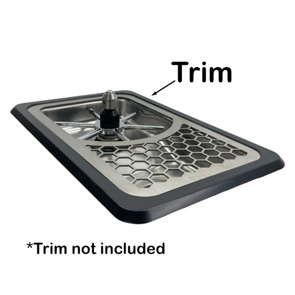 Rhino x Caffewerks Mini Pitcher Rinser with Spinjet spray for quick milk jug cleaning