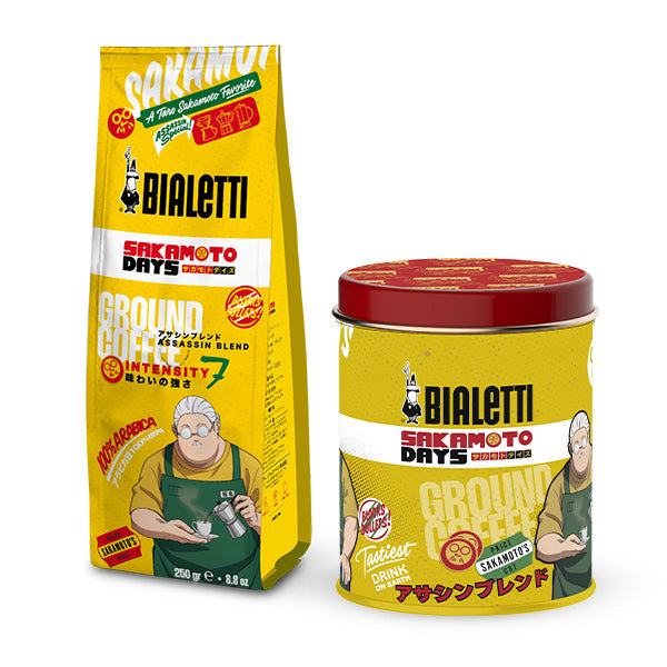 Sakamoto Days Gift Tin with Caffè Macinato Ground Coffee 250g