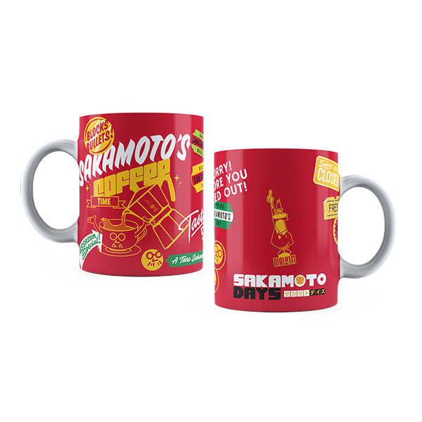 Sakamoto Days Mug in Red with Limited Edition Character Design