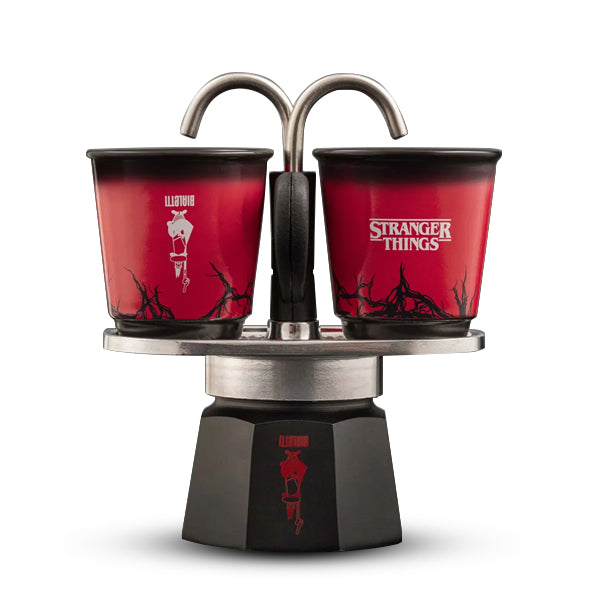 Bialetti Stranger Things Mini Express with 2 Bicchierini collectible espresso cups