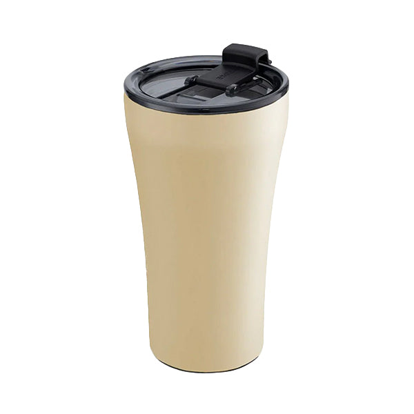 Sttoke Earth Series 12oz Dune Yellow reusable coffee cup with ceramic lining and insulated design