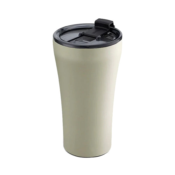 Sttoke Earth Series 12oz Mousse Taupe reusable coffee cup with ceramic lining and insulated design