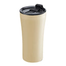 Sttoke Earth Series 16oz Dune Yellow reusable coffee cup with ceramic lining and insulated travel design