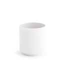 Tajimi Short Tumbler Milk handcrafted Japanese ceramic cup in creamy white glaze for serving coffee or tea