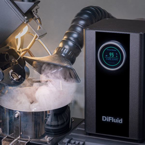 Removing Roast Fumes with DiFluid AirWave Smoke Eliminator