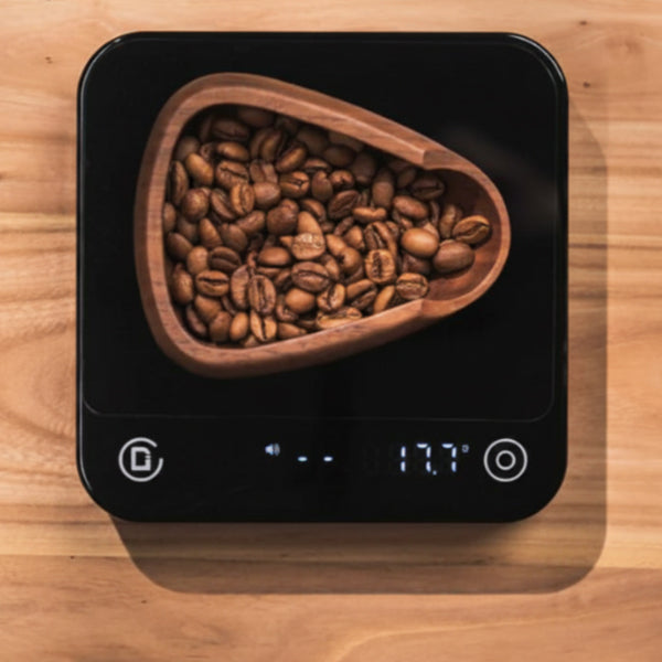 Difluid Titanium Microbalance Black Coffee Scale
