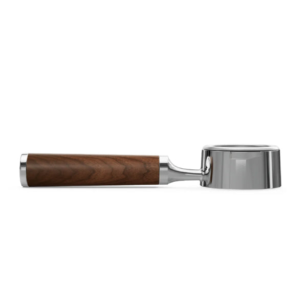 Fellow Bottomless Naked Portafilter with Walnut Handle