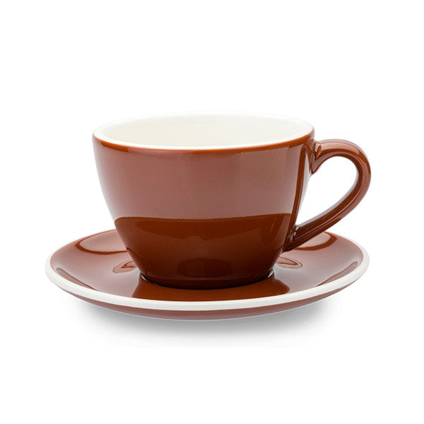 ACF Cup & Saucer 6 Set - 10oz Brown