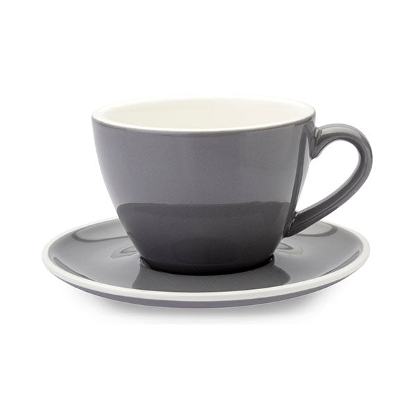 ACF Cup & Saucer 6 Set - 10oz Grey