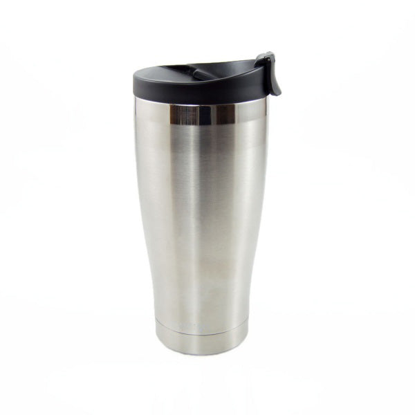 Adventure Travel Mug Tumbler - 16oz Brushed Silver