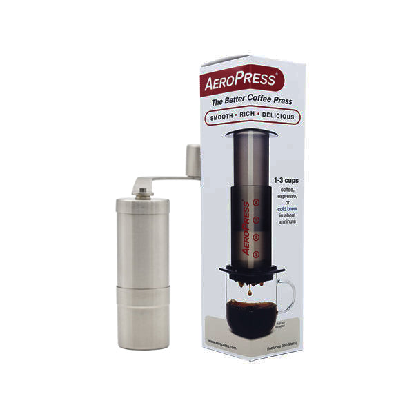 AeroPress Coffee Maker & Rhinowares Compact Grinder
