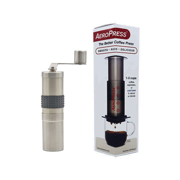 AeroPress Coffee Maker & Rhinowares Tall Grinder