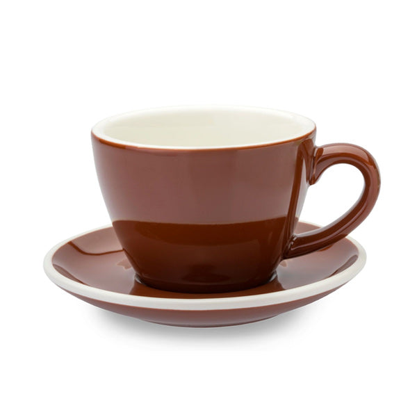 ACF Cup & Saucer 6 Set - 6oz Brown